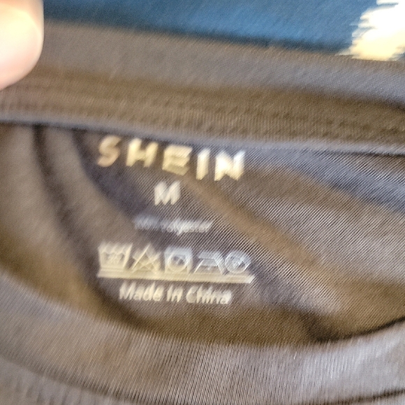 SHEIN Nashville Guitar Graphic Tee - Charcoal - Picture 2 of 3